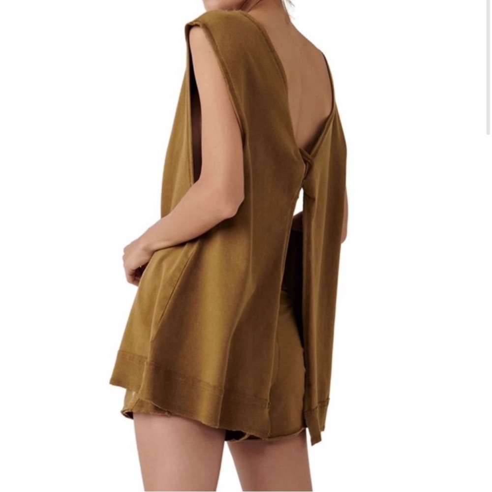 Free People Hot Shot Open Back Set Size Small “Tobacco” NWOT - Picture 3 of 14